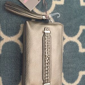 Never used silver clutch